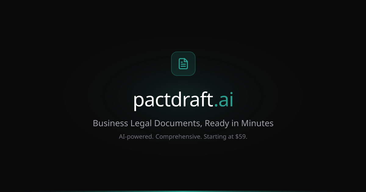 LLC Operating Agreement | AI-Generated | PactDraft | pactdraft.ai